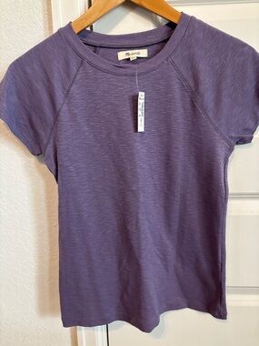 NWT Madewell Heathered Lavender Short-Sleeve Tee